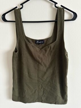 Sweetheart Neck Sweater Tank